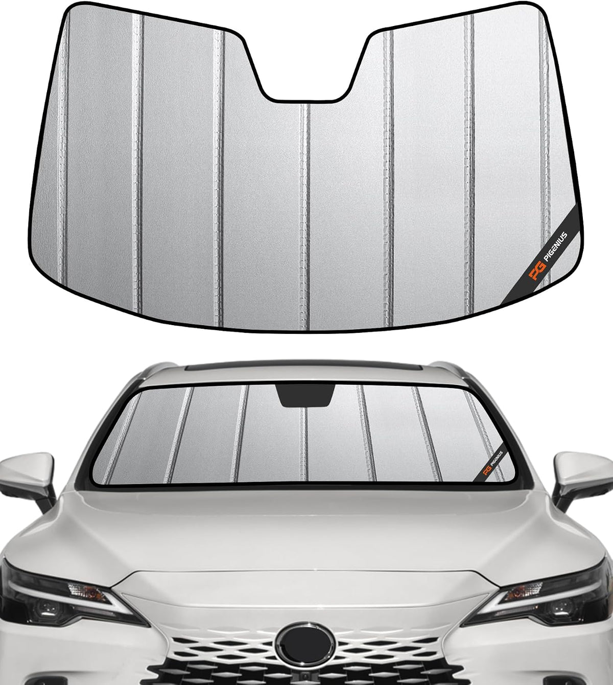 Pigenius Windshield Sun Shade for Lexus RX350/RX450h 2010-2015 Front Window Sunshade - AstraGuard