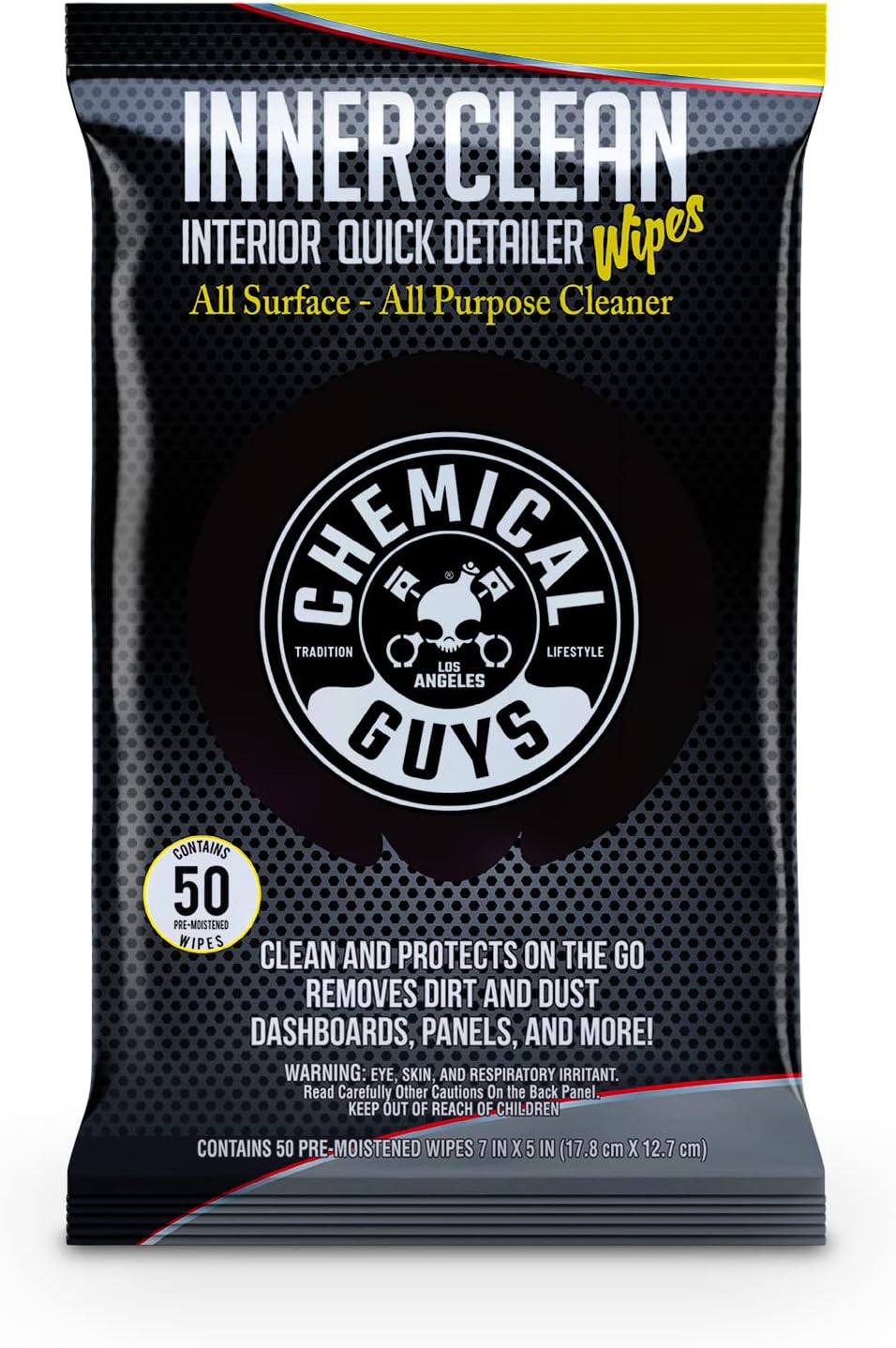 Chemical Guys InnerClean Interior Quick Detailer Cleaner and Protectant for Dashboards Door Panels Seats Trim and Surfaces Non Greasy Interior Car Cleaning Spray and Interior Detailer Spray 16 oz