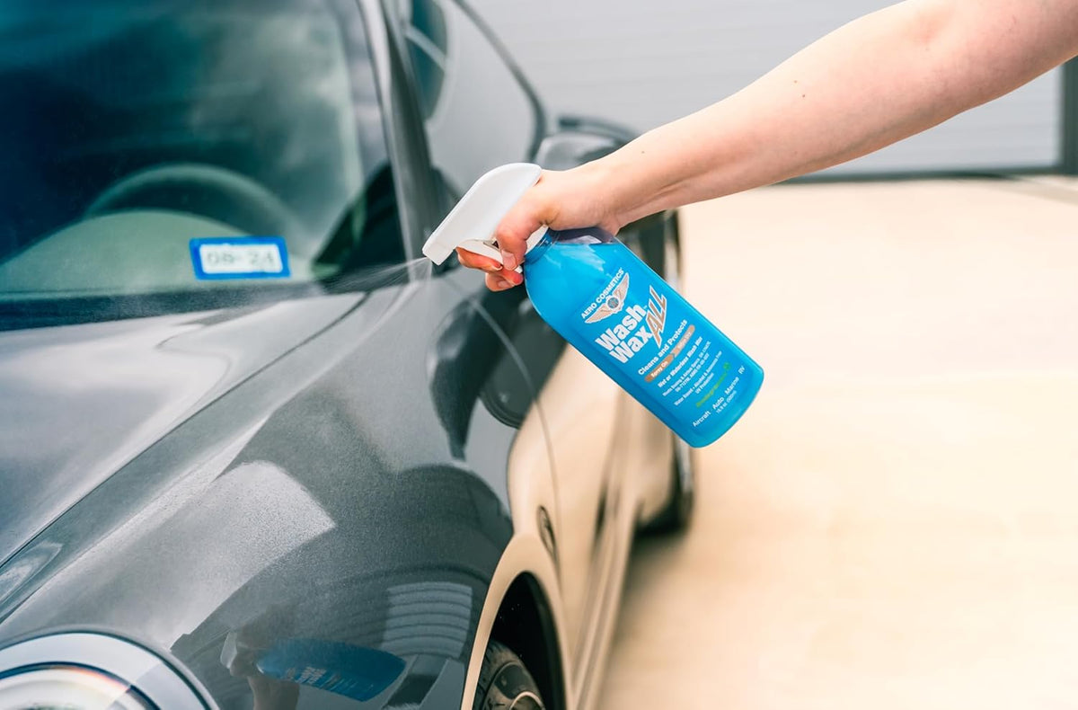 Wet or Waterless Car Wash Wax 32 Fl. oz, UV Protection. Cleans, Protects, and Shines. Aircraft Quality Just Spray On and Wipe Dry Anywhere, Anytime, Home, Office, School, Garage, Parking Lots.