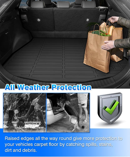 Rav4 Cargo Liner - Trunk Mat for Toyota RAV4 2019-2024 2025, All Weather Cargo Mat for rav4 Accessories, Heavy Duty (Fit for All Models)