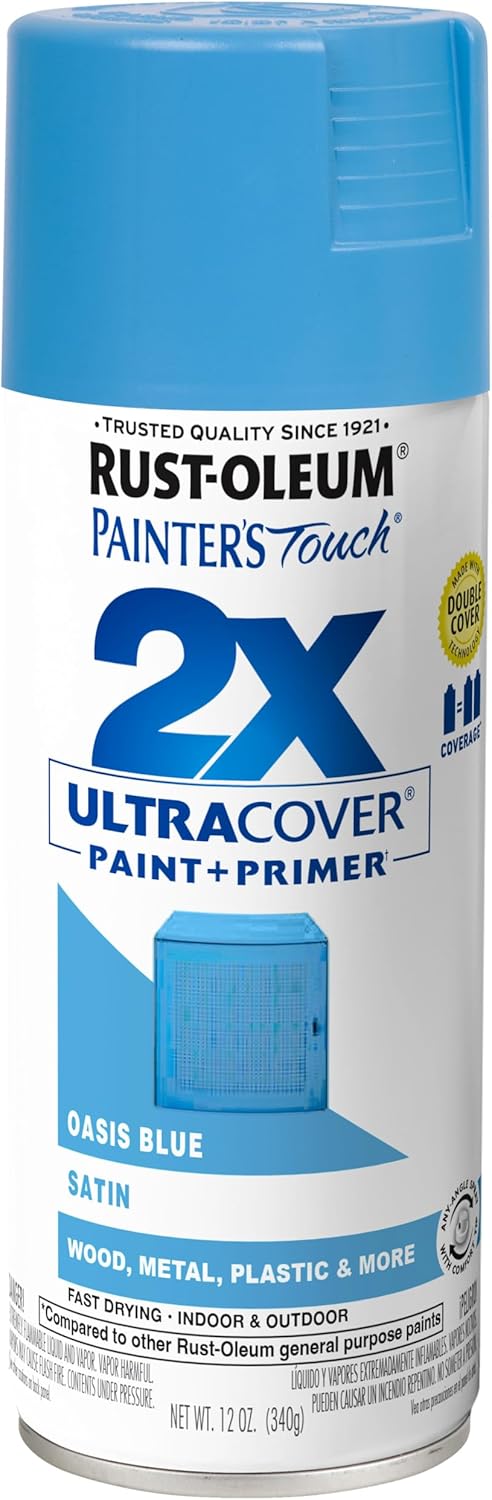 Rust-Oleum 334029 Painter's Touch 2X Ultra Cover Spray Paint, 12 oz, Gloss Clear - Colors F