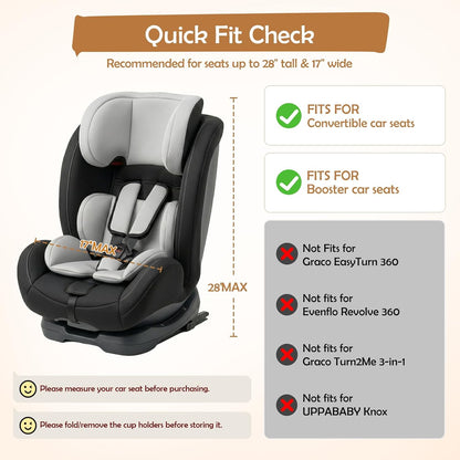 YOREPEK Padded Car Seat Travel Bag Backpack for Airplane, Heavy Duty Car Seat Bags for Air Travel, Carseat Cover for Airplane Travel with Shoulder Strap, Car Seats Carrier for Airport, Black