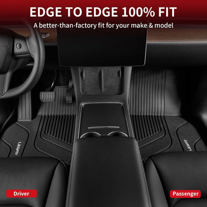 LASFIT Floor Mats Fits for Hyundai Sonata 2020-2026 (Only for FWD & Gas) & Kia K5 2021-2025 (Only for FWD) Custom Fit TPE All Weather Floor Liners Car Mats Accessories, Black