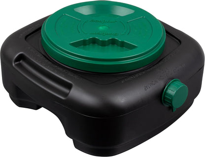 Scepter AM07029 7.3 Quart Oil Drain Pan with Lid, Filter Drain Screen, and Pour Spout for Automotive Fluids Including Engine Oil, Anti-Freeze, Transmission Fluid and More, 12" x 12-3/4" x 5.6"