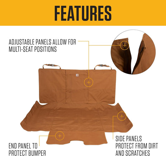 Carhartt Universal Fitted Nylon Duck Cargo Liner, Durable Water-Repellent Liner, Fits a Variety of Cargo Area Sizes, Carhartt Brown