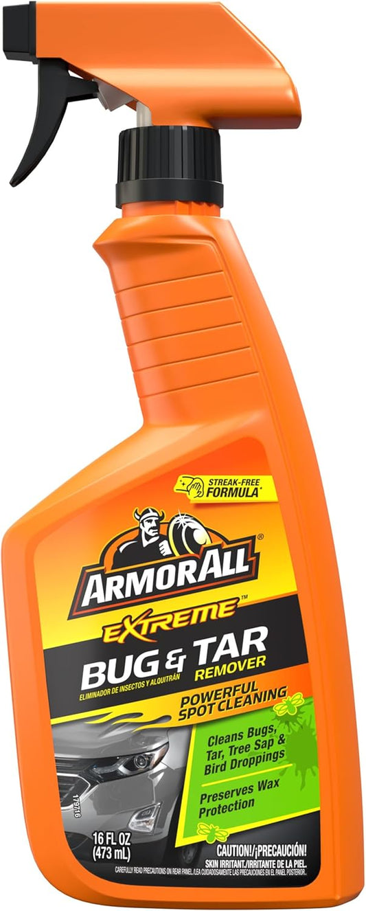 Armor All Extreme Bug and Tar Remover, 16 fl oz Spray Bottle, Spray Cleaner and Car Bug Remover