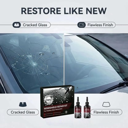 2026 Latest Windshield Repair Kit,Glass Crack Repair Kit,Nano Glass Repair Liquid, Quick Windshield Repair for Chips and Cracks,All Crack Types Windshield Repair Kit,Bulls-Eye and Star Crack.