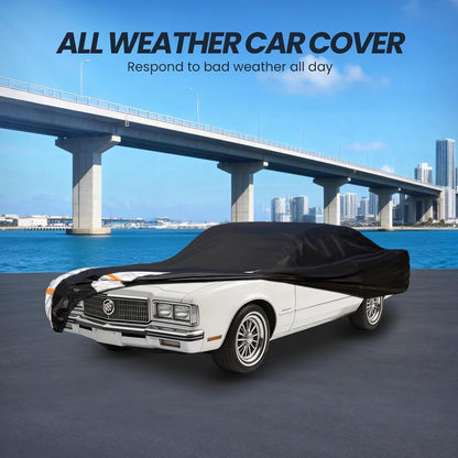 Large SUV Car Cover for Chevy Suburban 100% Waterproof All Weather, Heavy Duty Outdoor Full Exterior Covers Rain Sun Wind UV Protection. - Colors A