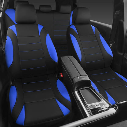 CAR PASS Waterproof Car Seat Covers Front Seats Only with 5mm Composite EVA, Neoprene Car Seat Cover with Separate Headrest Cover, Quick Setup Universal Fit for Car SUV Trucks,Airbag Compatible（Gray