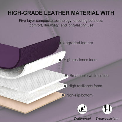 BOPUOVRE Car Seat Cover for Luxury & Comfort - PU Leather, Anti-Slip, Full Wrap Protection with Storage Pocket for Bottom Cushion - Universal Fit for 95% of Vehicles (Black,1 Piece)