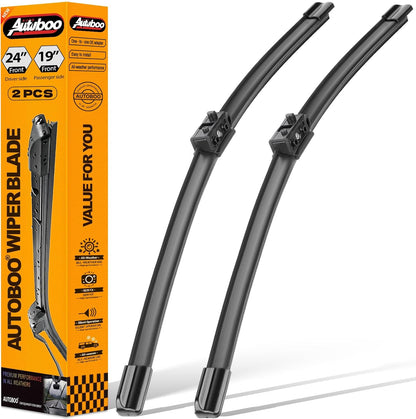 AUTOBOO 26"+19" Windshield Wipers Replacement for Tesla Model 3 2017 2018 2019 2020 2021 2022 2023 2024 2025 Model Y 2020 2021 2022 2023-2025 -Original Factory Quality (Pack of 2) - Colors B