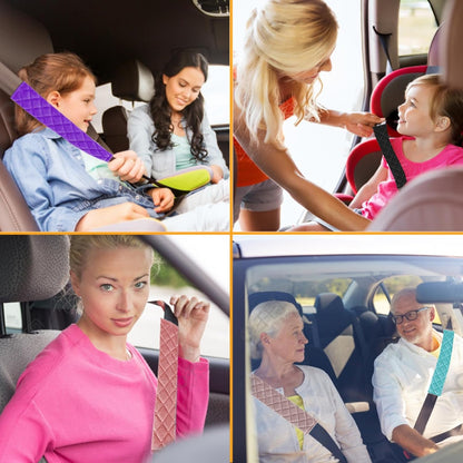 5 Pack Soft Car Seat Belt Cover Protector Comfort Auto Seatbelt Pads Strap Cushion Protecting Neck Shoulder Sedan SUV Trucks Car Interior Accessories for Adults Women Men 11 Inch Black