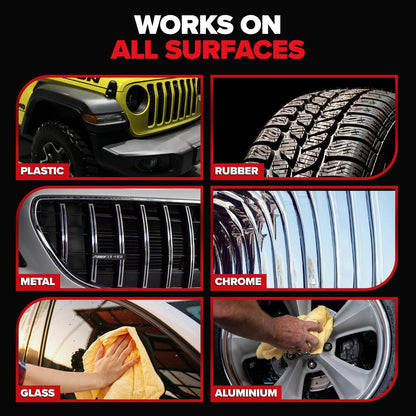 Carfidant Bug and Tar Remover for Cars Exterior with Ceramic Coating - Easily and Safely Clean Bug Splatter, Bird Poop from Paint, Plastic, Rubber, Metal, Chrome, Glass - Pre Wash for Car Detailing