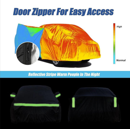 Waterproof Car Covers Fit for1960-1980 Volkswagen Beetle Bug Sedan 2-Door Saloon(Black) 210T Custom Heavy Duty Waterproof All Weather Protection Outdoor