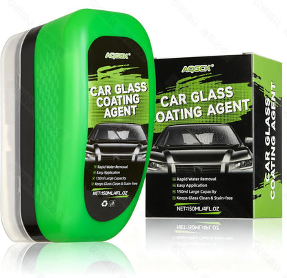 Automotive Glass Hydrophobic Coating Agent, Lotus Leaf Rainproof Effect, Invisible Windshield Protective Barrier for Improved Clarity & Rainy Season Driving Safety