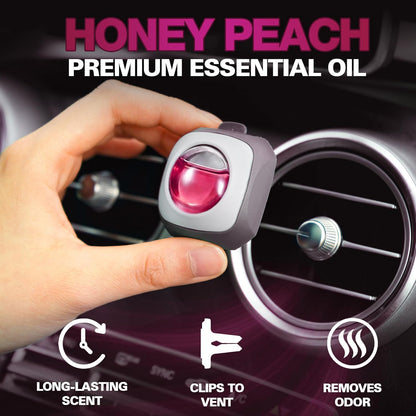 Air Jungles New Car Scent Car Air Freshener Vent Clip, 6 Count Long Lasting Up to 180 days, Natural Essential Oil Car Fragrance Accessories for Women and Men, Odor Eliminator - 4ml Each