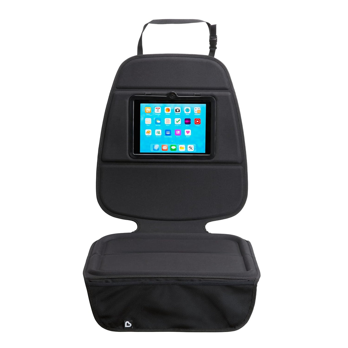 Munchkin Elite Seat Guardian Car Seat Protector, Under Car Seat Cover for Baby and Toddler Seats, Rear or Forward Facing, Dark Grey