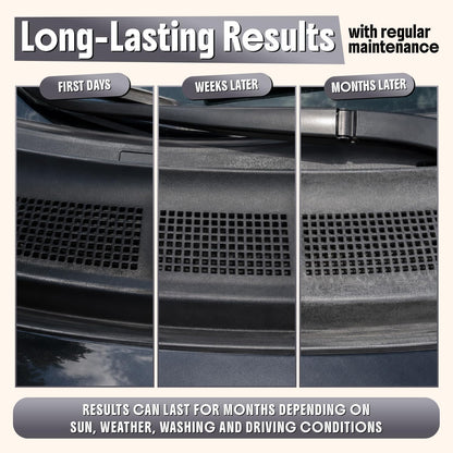 Carfidant Ultimate Trim & Plastic Restorer for Cars - Black Plastic Restorer - Restores Faded and Dull Plastic, Rubber, Vinyl - 8.4 fl oz