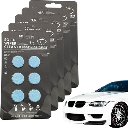 Solid Wiper Cleaner, Concentrated Washer Fluid, Car Windshield Wiper Washer Fluid, Solid Wiper Effervescent Tablet Concentrated (5 Boxes)