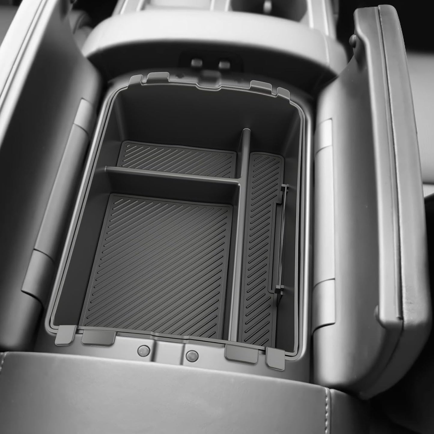 SKTU 2-Pack 2023 2024 2025 2026 Lexu s RX350 Center Console Organizer for 2023-2026 Lexu s RX350/RX450h/RX500h Console Tray 2023 2024 2025 2026 RX350 Accessories with Sunglasses Holder [Double Layers]