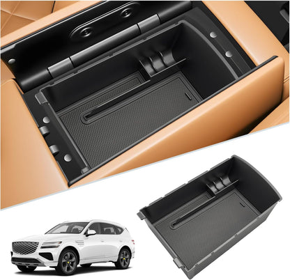 SKTU 2-Pack 2023 2024 2025 2026 Lexu s RX350 Center Console Organizer for 2023-2026 Lexu s RX350/RX450h/RX500h Console Tray 2023 2024 2025 2026 RX350 Accessories with Sunglasses Holder [Double Layers]