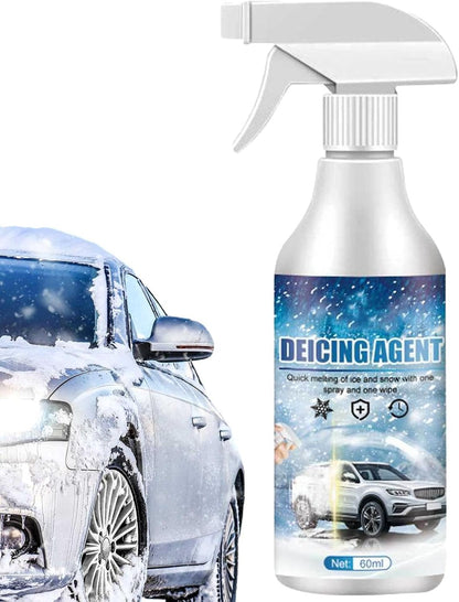2pcs Deicing Agent, Window Snow Spray, Deicer for Car Windshield, Ice Melting Spray, Powerful Fast Melting Snow Cleaner, Car Accessories