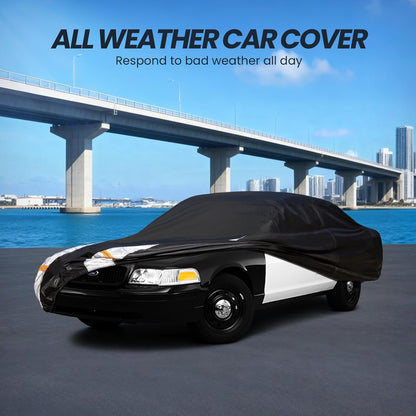 Large SUV Car Cover for Chevy Suburban 100% Waterproof All Weather, Heavy Duty Outdoor Full Exterior Covers Rain Sun Wind UV Protection. - Colors C