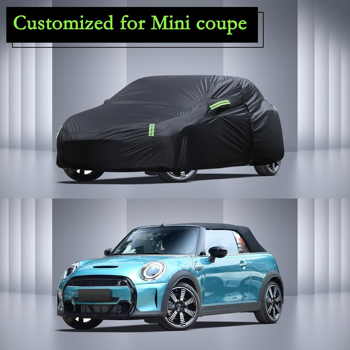 Car Cover Custom Fit for Toyota Corolla 2000-2025, Honda Civic 1991-2025, Waterproof All Weather Full Exterior Cover Rain Sun Protector Car Cover with Door Zipper