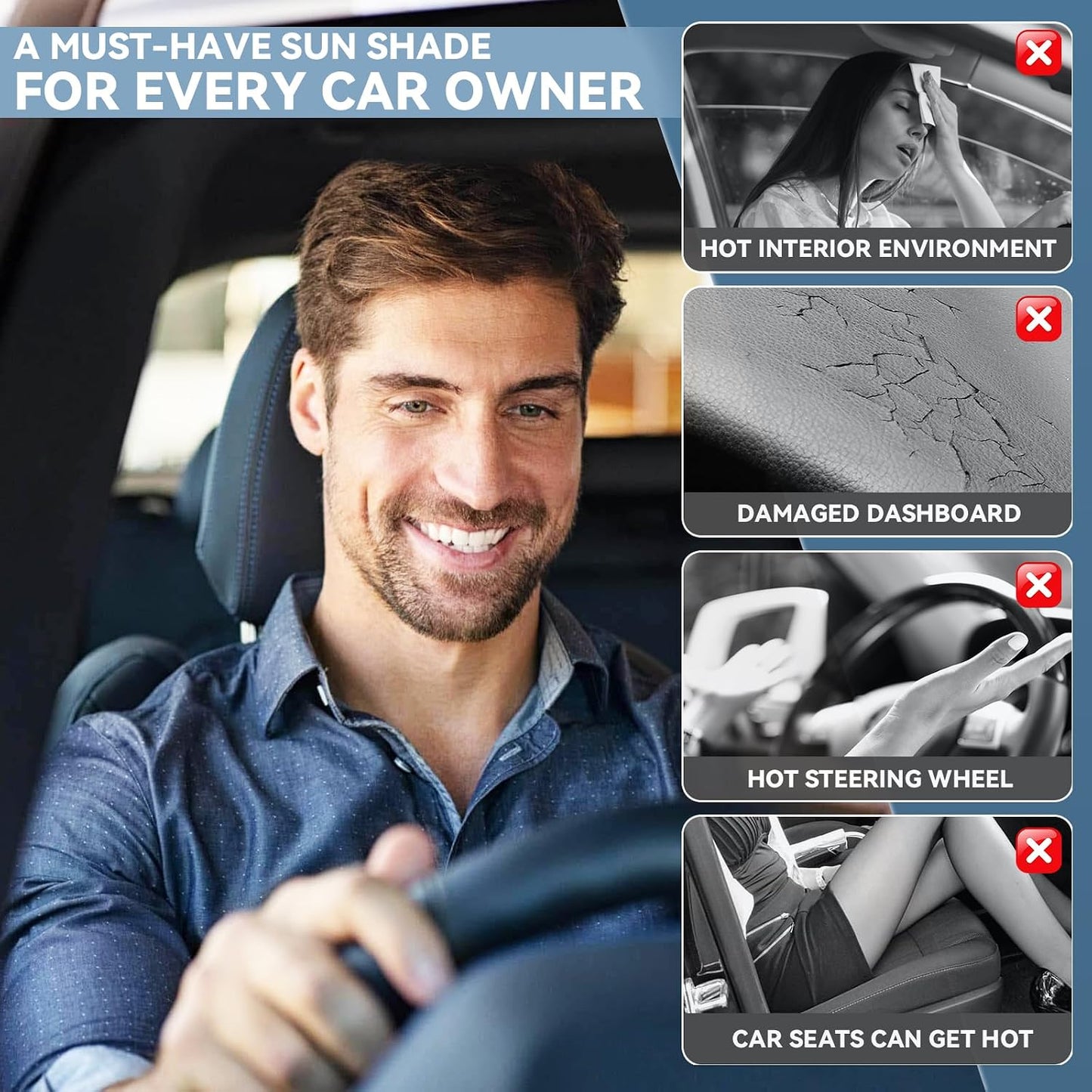 for Toyota Tacoma 2016-2023 2024 2025 2026 Sun Shade Sunshade Windshield Cover - 4 Layers Front Window Shade Custom Fit Tacoma 2Dr 4Dr Pickup Sun Visor 240T Shade Blocks UV Rays Car Accessories - Colors C