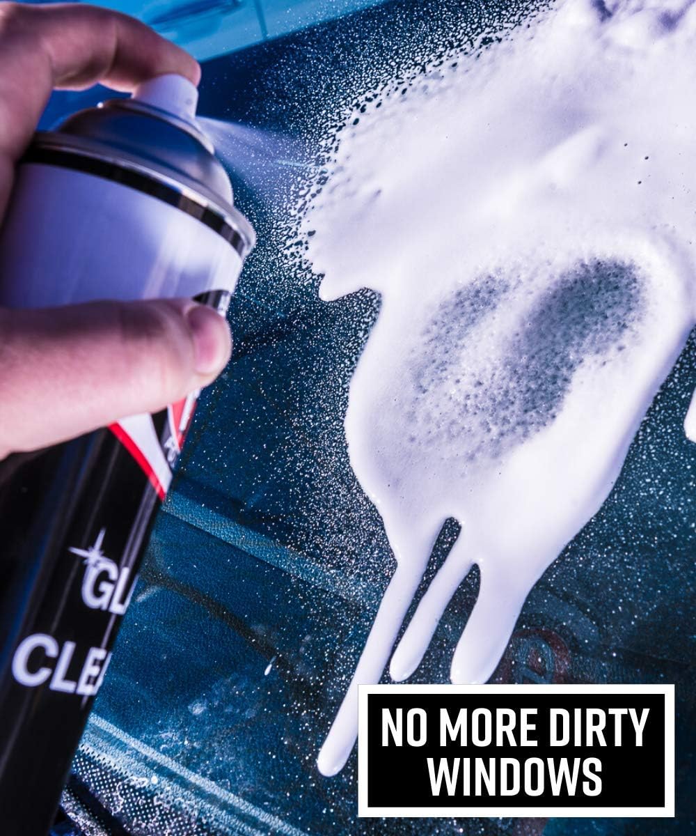 Adam's Polishes Glass Cleaner - Steak Free Car Wash Window Cleaner, All-Natural Streak Free Formula For Car Cleaning, Safe On Tinted & Non-Tinted Glass, Won't Strip Car Wax or Coating