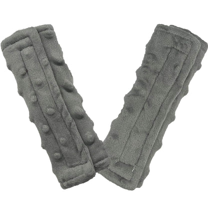 Baby Car Seat Neck Cover, Car Seat Strap Cover, Seat Belt Cushions Pads, Shoulder Strap Protectors, Reversible Pram Harness Covers in Minky Dinosaur, Baby Neck Pad Protector