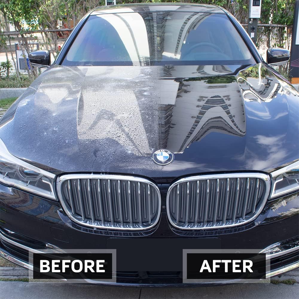 Ceramic Coating for Cars Wax & Polish Detailing Spray - Automotive Clean Shine Protect Paint Sealant Waterless Wash Hydrophobic SiO2 Top Clear Coat for Car, SUV, Motorcycle, RV, Boat, Yacht 8oz