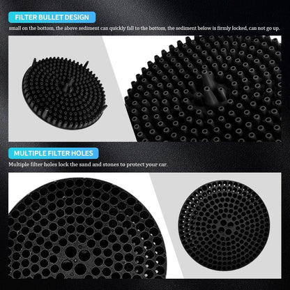 5 Gallon Car Wash Bucket Grit Trap Insert, Wash Buckets for Car Detailing, 10.2 Inch Diameter Car Wash Filter for Removing Dirt & Grit, Cleaning Tools Car Bucket Gravel Guard Fit Cars (Black)
