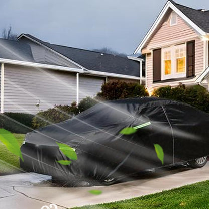Car Cover for Sedan, Car Cover Waterproof All Weather for Automobiles, Outdoor Heavy Duty Full Car Covers Windproof Universal Fit for Sedan 180-185 inch