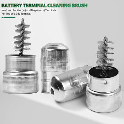 Auto Car Battery Terminal Brush Wash Clean Tools Post Terminal Cleaner Dirt Bottle Head Clip Wire Dirt Corrosion Washers Protector Fiber