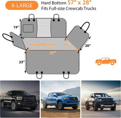 URPOWER Dog Car Seat Cover for Pets 100% Waterproof Seat Cover Hammock 600D Heavy Duty Scratch Proof Nonslip Durable Soft Back Seat Covers for Cars and SUVs