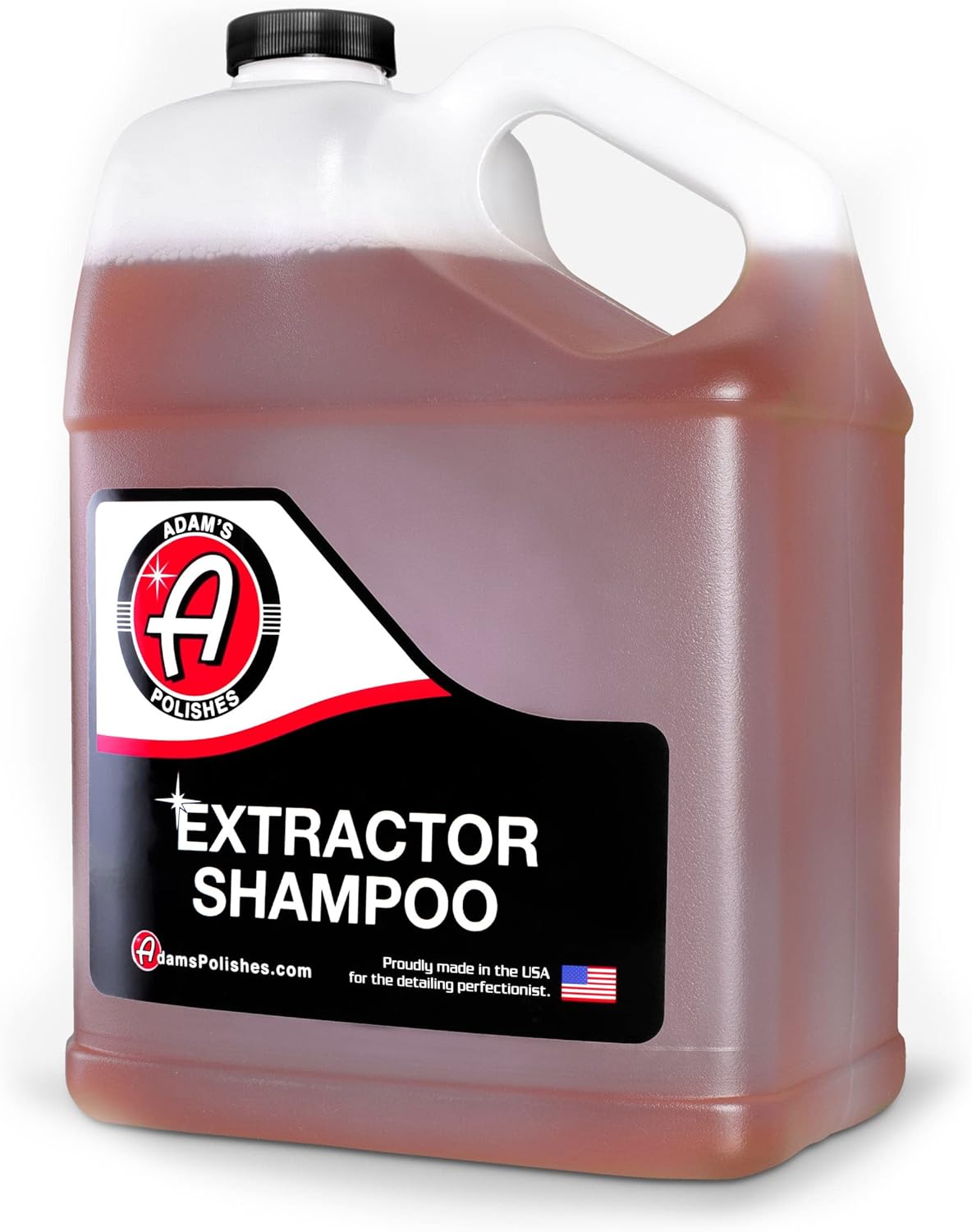 Adam’s Extractor Shampoo 16oz - Carpet & Upholstery Cleaner, Low Foam Formula for Deep Cleaning Fabric, Carpet, & Car Interiors