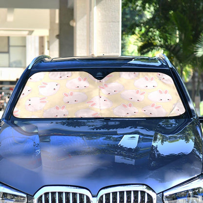 Black Leopard Car Windshield Sun Shade Animal Skin Print Foldable UV Ray Sun Visor Protector Sunshade to Keep Your Vehicle Cool (51" x 27.6")