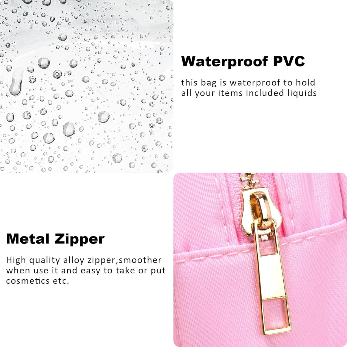Small Clear Makeup Bag for Purse Small Cosmetic Bag Travel Size Toiletry Bags Cute Travel Makeup Bag,Coin Purse,Car Asscessories Organizer Storage Travel Essentials for Women Girls(Clear-Beige)