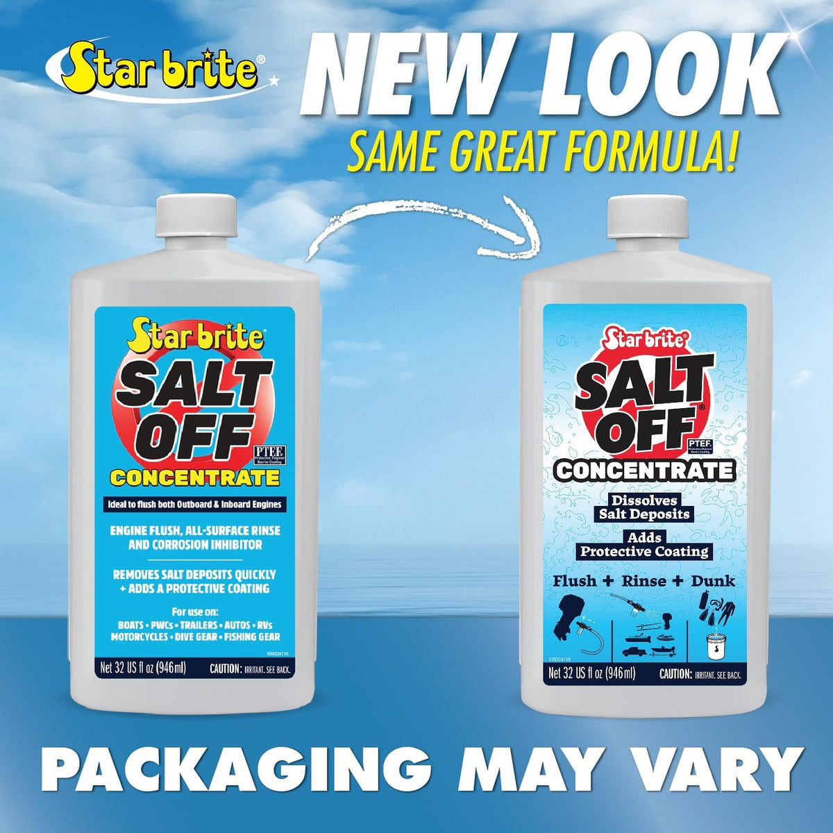 STAR BRITE Salt Off Concentrate - Ultimate Salt Remover Wash & Marine Engine Flush for Boats, Vehicles, Trailers, and More - 128 OZ Gallon (093900N)