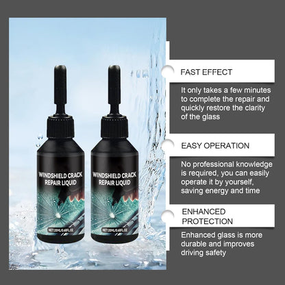 Windshield Chip Repair Kit,1PC 2026 Upgrade Glass Cracks Gone Repair Kit,Premium Glass Repair Liquid Windshield Repair Kit for Chips and Cracks,Cracks Gone Glass Repair Kit for Chips Cracks