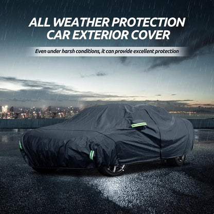Car Cover Custom Fit for Toyota Corolla 2000-2025, Honda Civic 1991-2025, Waterproof All Weather Full Exterior Cover Rain Sun Protector Car Cover with Door Zipper