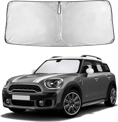 EcoNour Car Windshield Sun Shade | 2025 Upgraded Innovative No-Light-Pass Technology for Maximum Coverage | Foldable Sun Shade Keeps Your Vehicle Cool | Must-Have Car Accessories | Small (59" x 29") - Colors I