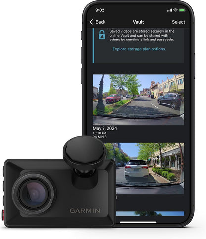 Garmin Dash Cam™ Mini 3, Ultracompact 1080p HD Dash Cam with a 140-degree Field of View, Built in Clarity™ Polarizer, Voice Controlled, Automatic Recording