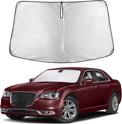 EcoNour Car Windshield Sun Shade | 2025 Upgraded Innovative No-Light-Pass Technology for Maximum Coverage | Foldable Sun Shade Keeps Your Vehicle Cool | Must-Have Car Accessories | Small (59" x 29") - Colors C