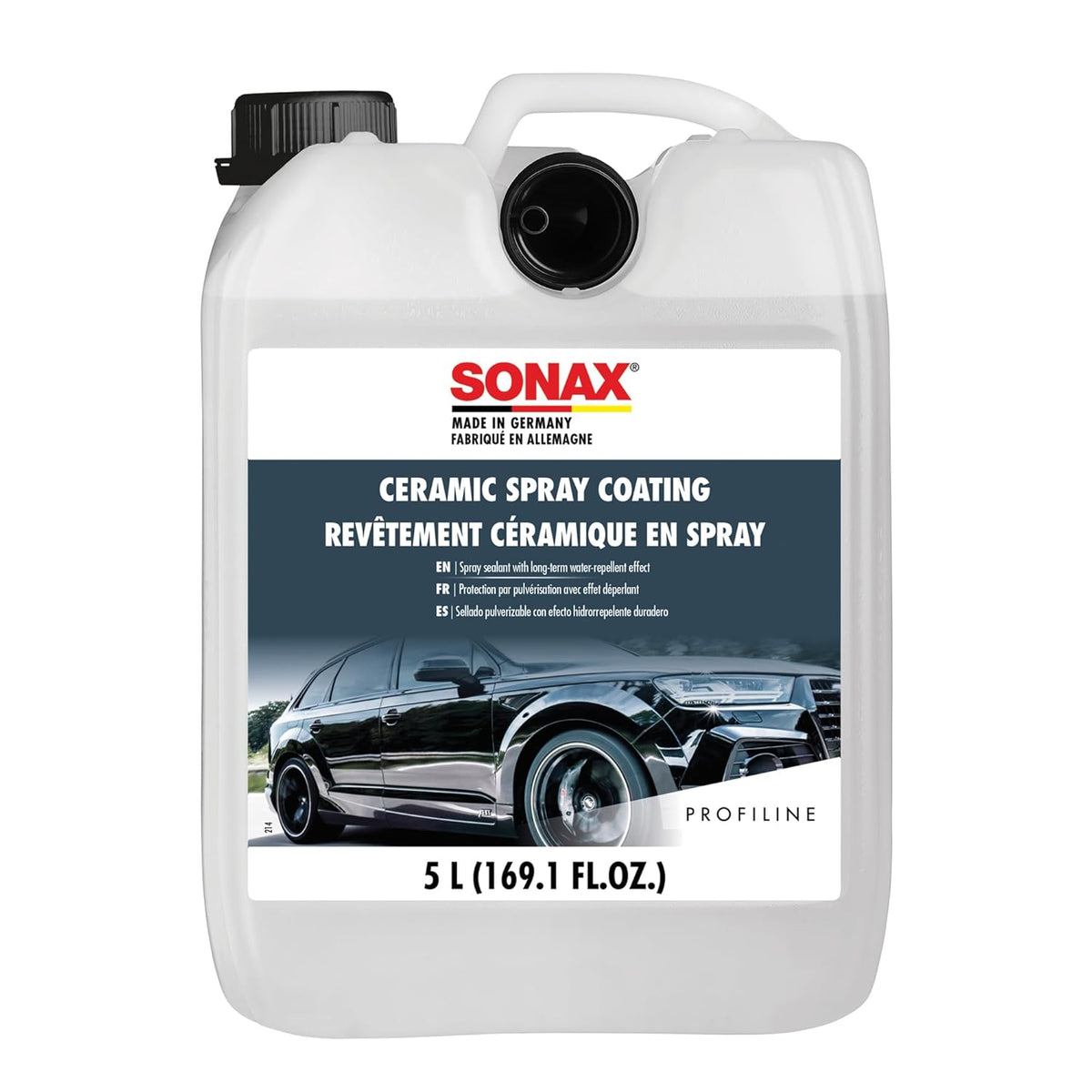 SONAX Ceramic Spray Coating 257400 | Durable Ceramic Technology for High Gloss & Protection | Hydrophobic for All Paint Surfaces | Easy to Apply | Long Lasting Shine & Water Repellent Finish | 750ml
