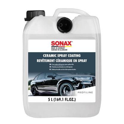 SONAX Ceramic Spray Coating 257400 | Durable Ceramic Technology for High Gloss & Protection | Hydrophobic for All Paint Surfaces | Easy to Apply | Long Lasting Shine & Water Repellent Finish | 750ml