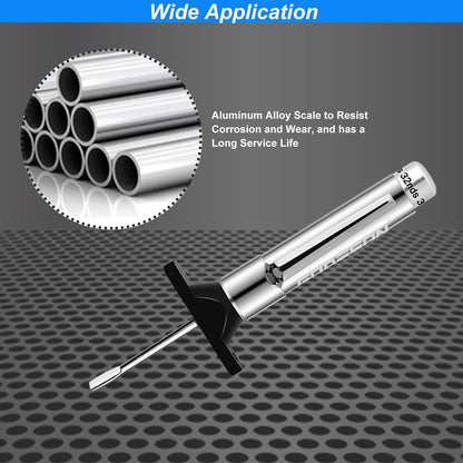 GODESON Tire Tread Depth Gauge,Metal Tread Depth Gauge with Clip,Tire Depth Gauge 32nds for car, Truck, Vehicle, Motocycler etc(Pack of 2)