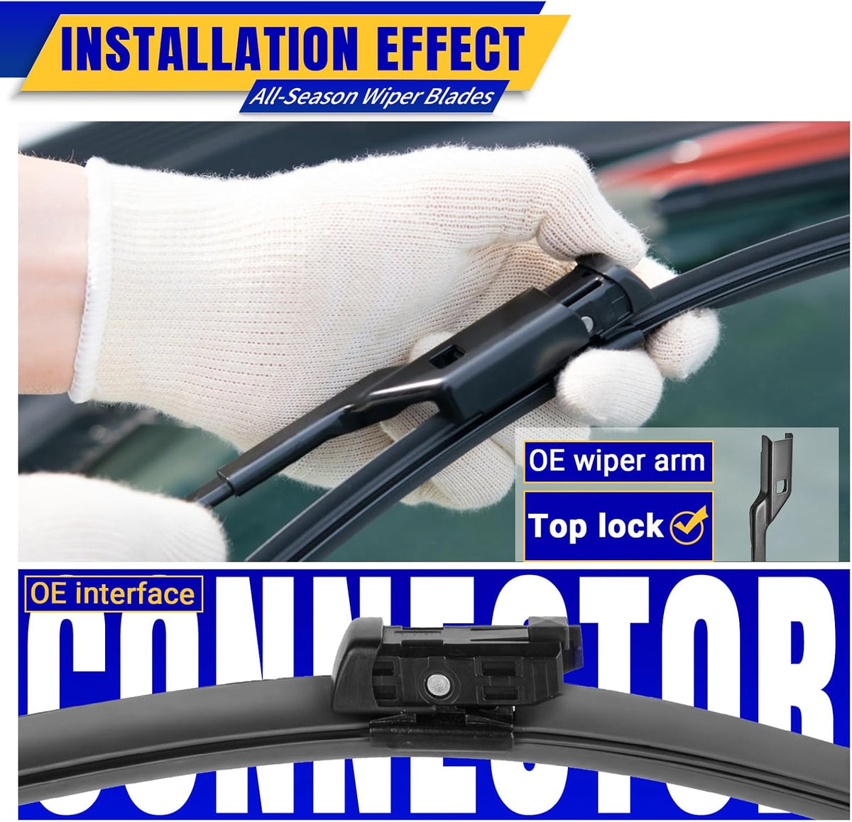 3 wipers Replacement for 2012-2018 Subaru Forester/2015-2019 Subaru Outback, Windshield Wiper Blades Original Equipment Replacement - 26"/17"/14" (Set of 3) U/J HOOK - Colors B