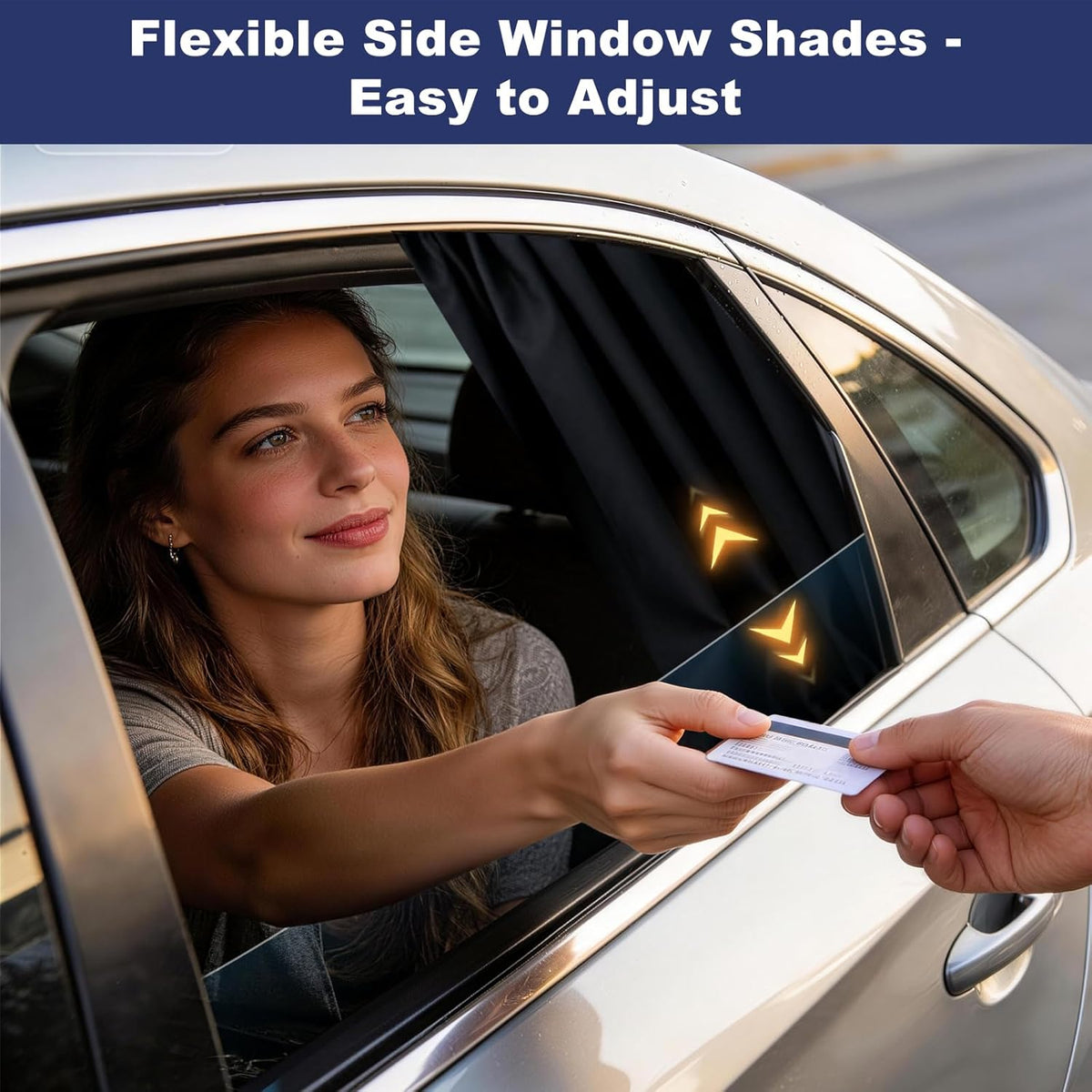 XCBYT Car Window Shades - 4 Pcs Car Privacy Curtains - 100% Block Light Car Window Covers - Magnetic Side Window Sun Shade Keeps Cooler for Breastfeeding, Taking a nap, Changing Clothes, Camping